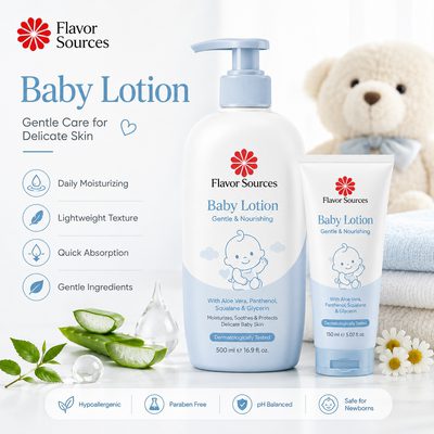 baby lotion manufacturer OEM ODM production sample by Flavor Sources