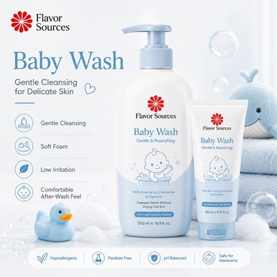 baby body wash manufacturer OEM ODM production sample by Flavor Sources