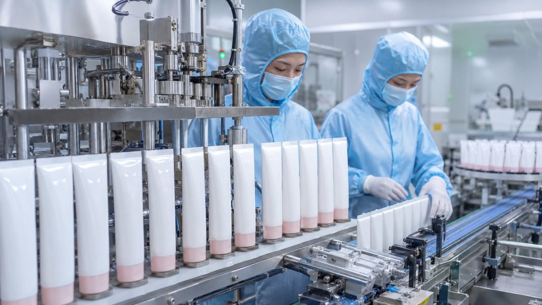 anti-aging serum manufacturer manufacturing production line process