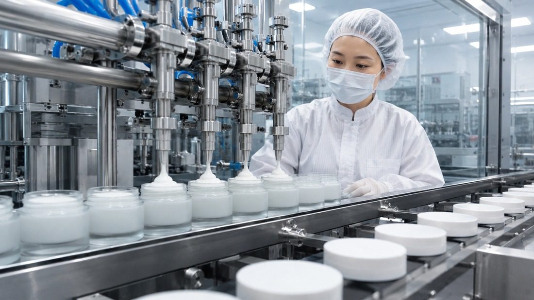 acne control serum manufacturer manufacturing production line process