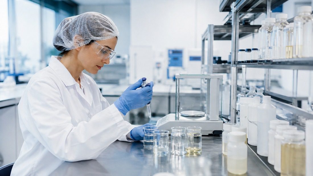 facial cleanser manufacturer quality control laboratory testing