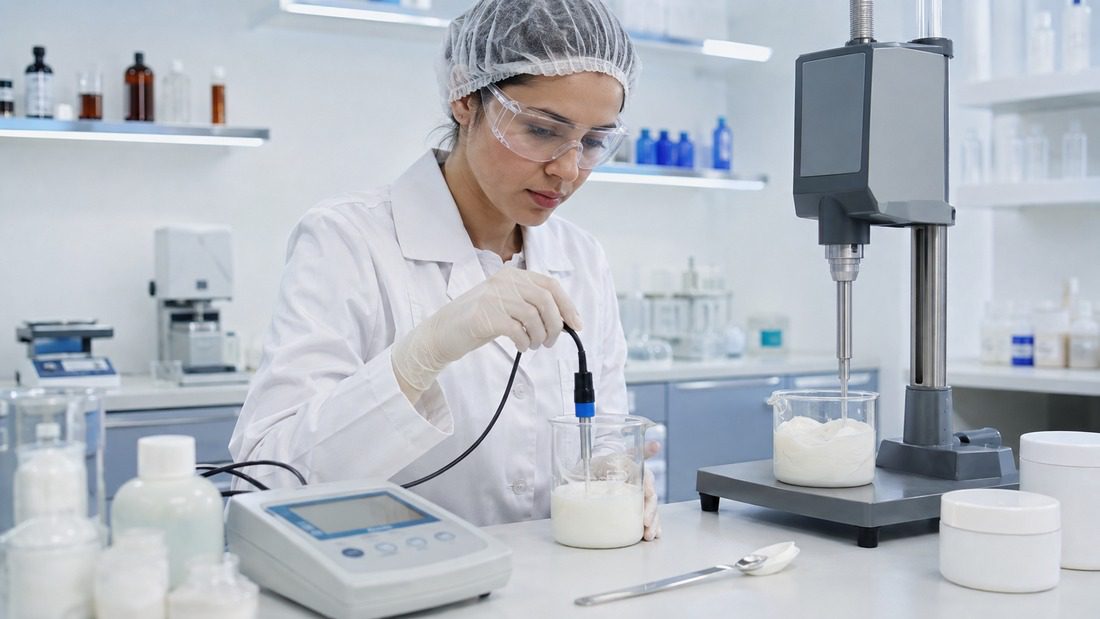 body sunscreen manufacturer quality control laboratory testing