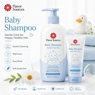 baby shampoo manufacturer OEM ODM production sample by Flavor Sources