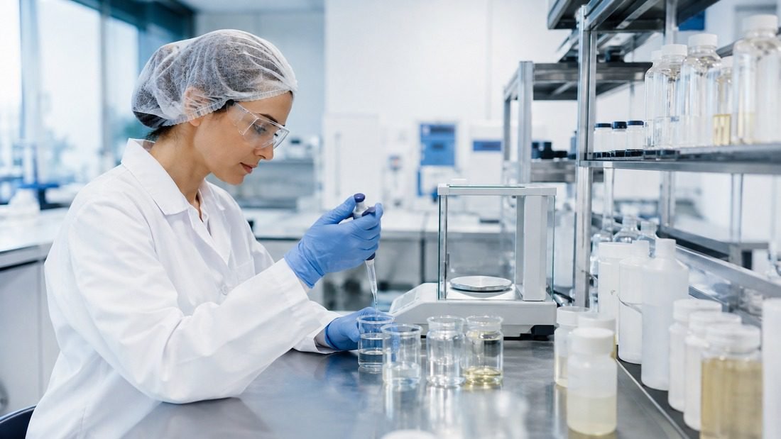 facial cleanser manufacturer quality control laboratory testing